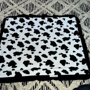 Minky Couture baby blanket Cow Print